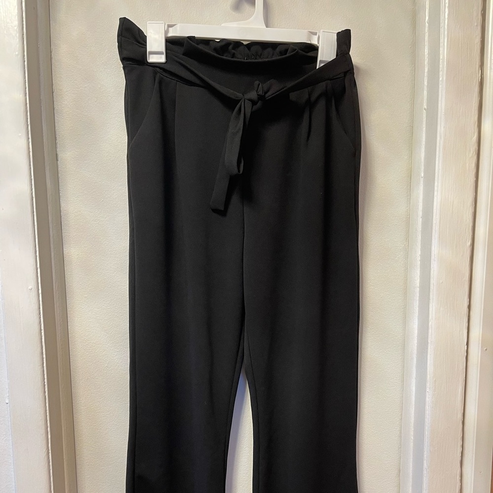 Paper-bag dress pants
